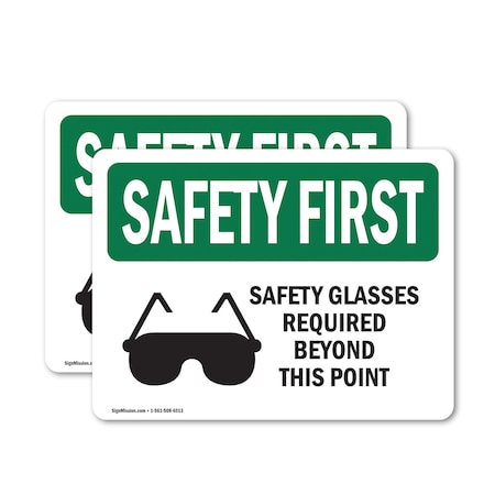 Signmission 10 in Height, 14 in Width, Vinyl Decal, Rectangle OS-2PACK-SF-D-1014-L-10926